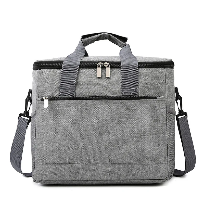 19/33L Portable Lunch Cooler Bag Large Capacity Thermal Travel Picnic Box Thickened Aluminum Film Waterproof Tote Bags
