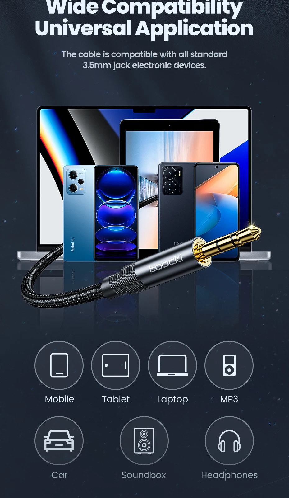 De Auscultadores, Samsung, Xiaomi, Laptop, HIFI Qualidade De Som Cabo, 3.5mm