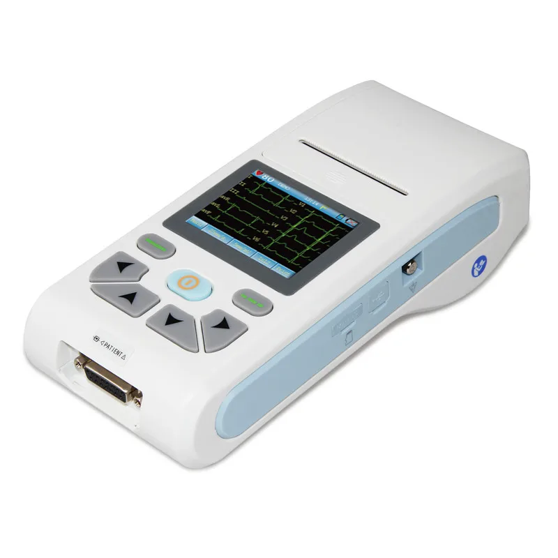 ECG90A USB Software Single Channel ECG Waveform Electrocardiograph Touch Screen
