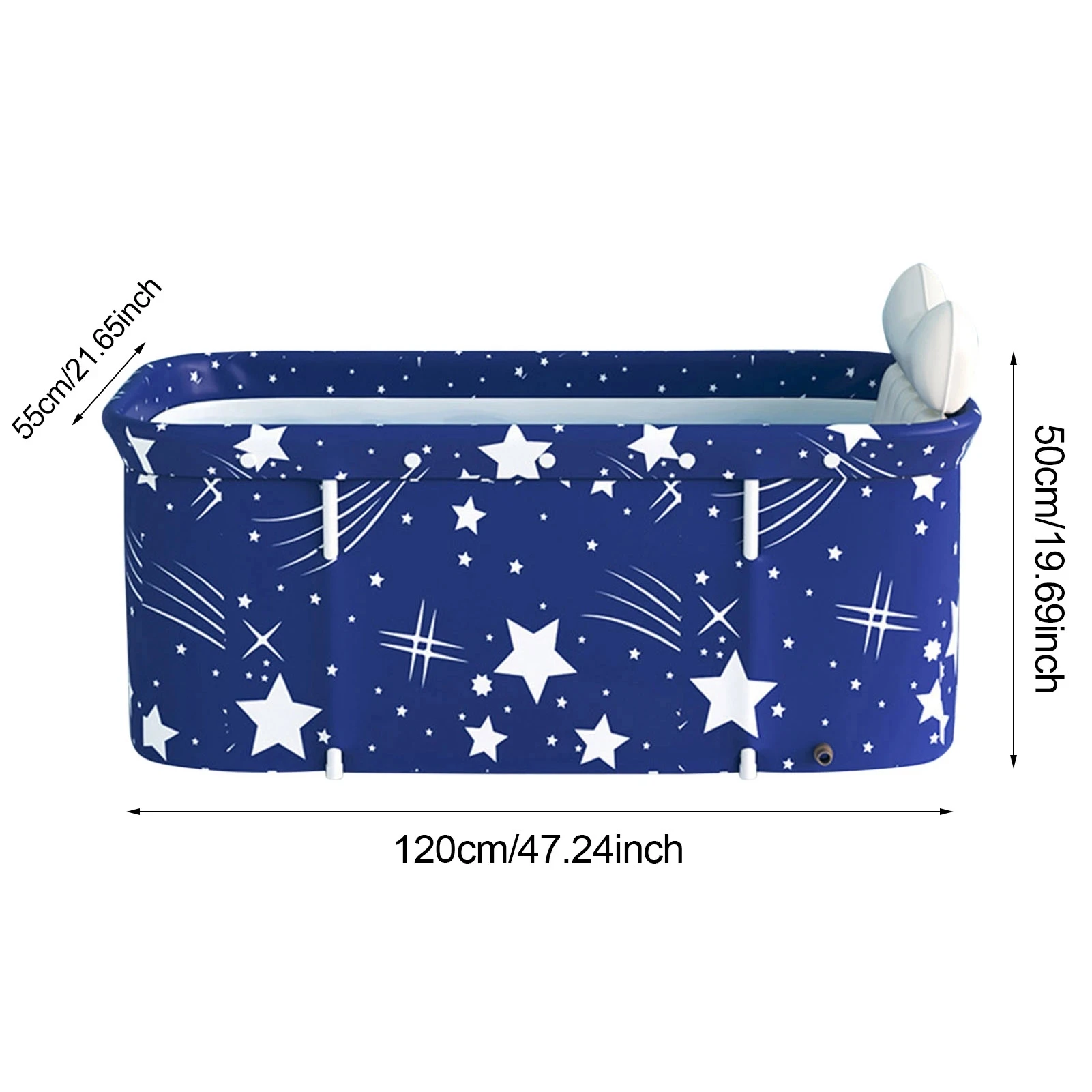 Folding Heating Bathtub Folding and Heating Bathing Bucket for Adults Household Sitting Bathtub Full Body Bathtub