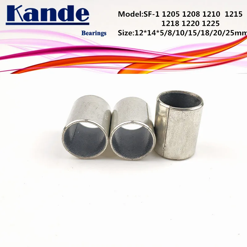 SF-1 1205 1208 1212 1215 1218 1220 Self Lubricating Sleeve 12x14x5 12x14x8 12x14x10 12x14x15 12x14x18 12x14x20 12x14x25mm SF1