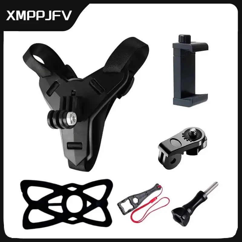 Motorcycle Accessories for Gopro Hero 13 12 11 10 9 8 7 6 5 4 Session 3 2 1 for Smart Phone for DJI OSMO Action 6 5 Pro/4 Helmet