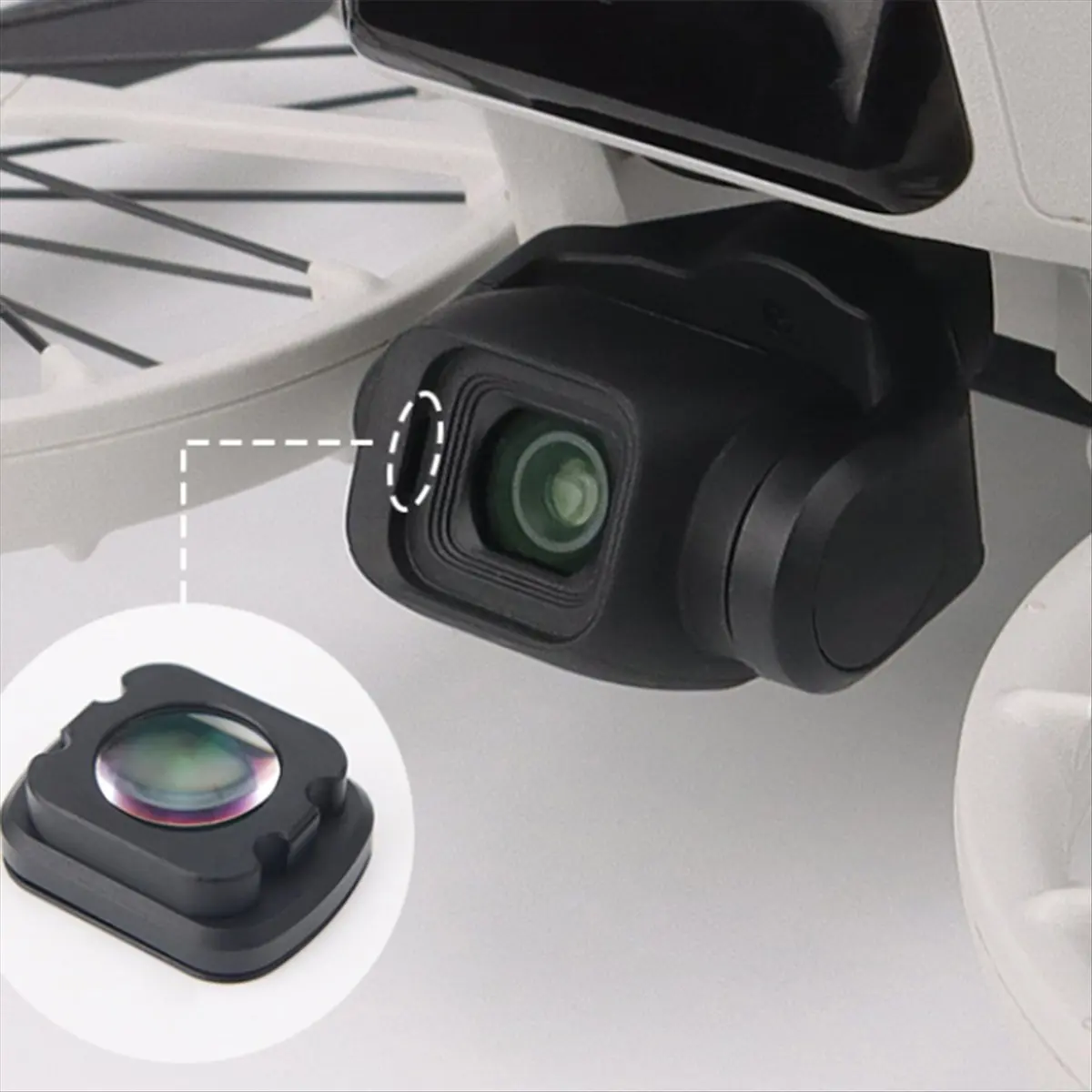 DJI FLIP 증강 렌즈용 M05K, 긁힘 방지 및 오염 방지 프레임, 광각 렌..