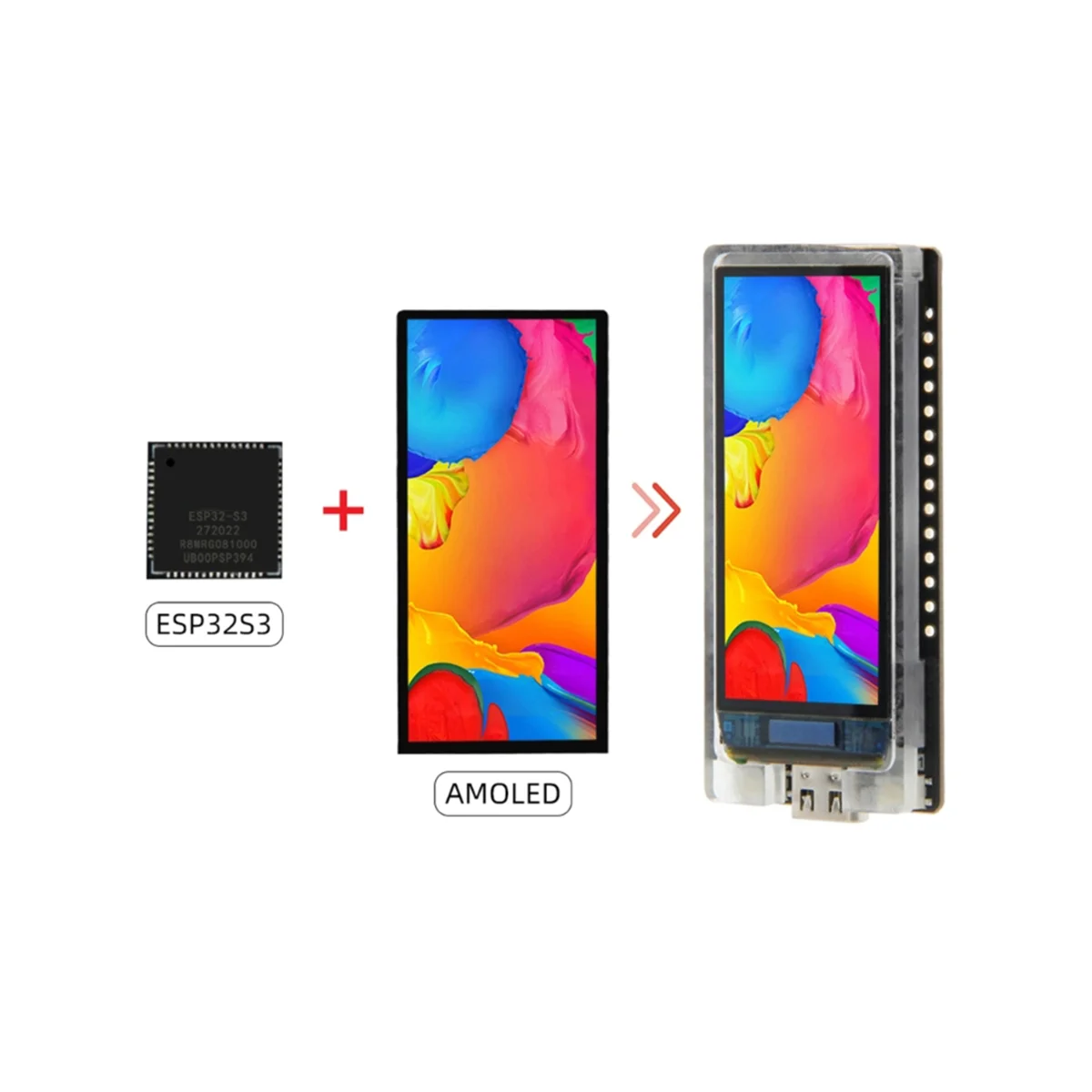 Lilygo-amoled Placas de Desenvolvimento para Smart Home Automation System T-display-s3 191 Amoled Display Modules Esp32-s3 - Imagem 5