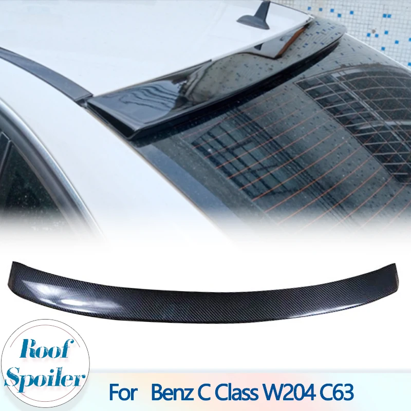 

Rear Roof Spoiler Window Wing For Mercedes Benz C Class W204 Sedan 4 Door 2008-2013 Carbon Fiber Car Styling Rear Roof Spoiler