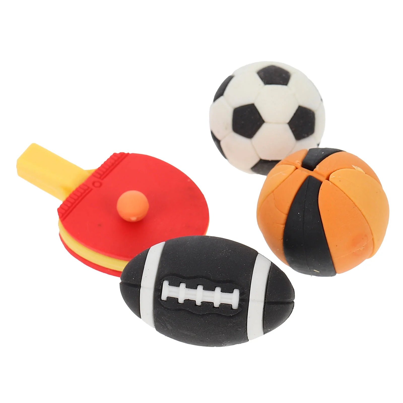 

4Pcs Mini House Basketball Model House Football Model Mini House Sporting Goods
