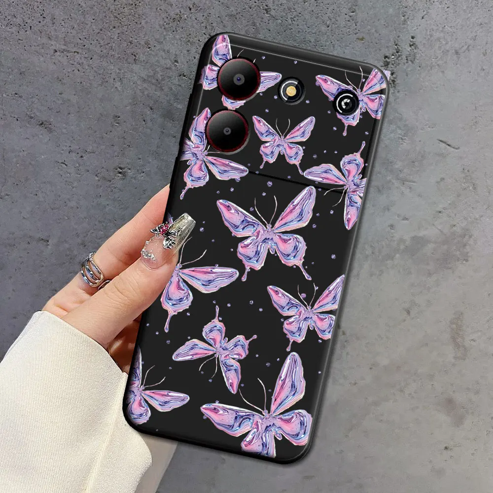 Natural Soft Silicone Floral TPU Phone Case - Beauty Back Cover Protector
