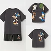 Disney Cool Boy Clothes Designer Za Tops Summer Boy Children Outfits Short Sleeved T-shirt Sport Clothing Children Suit For Boy 1