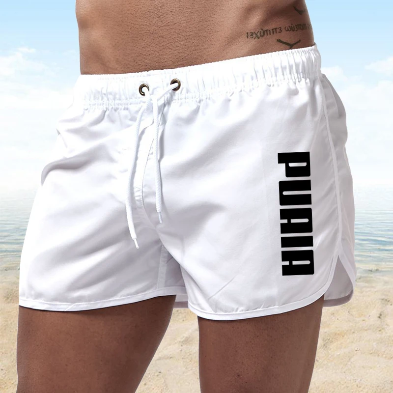 Men's Summer Swimming Shorts Sports Fitness Running Shorts Men's Beach Luxury Beach Shorts Quick Dry Men's jumpsuit Board Briefs