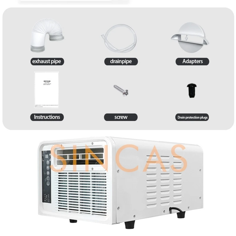 Portable Air Conditioner Heating and Cooling Doal Mode Compatible Energy Saving Mobile Air-Con with Remote Control for Outdoors - Image 6