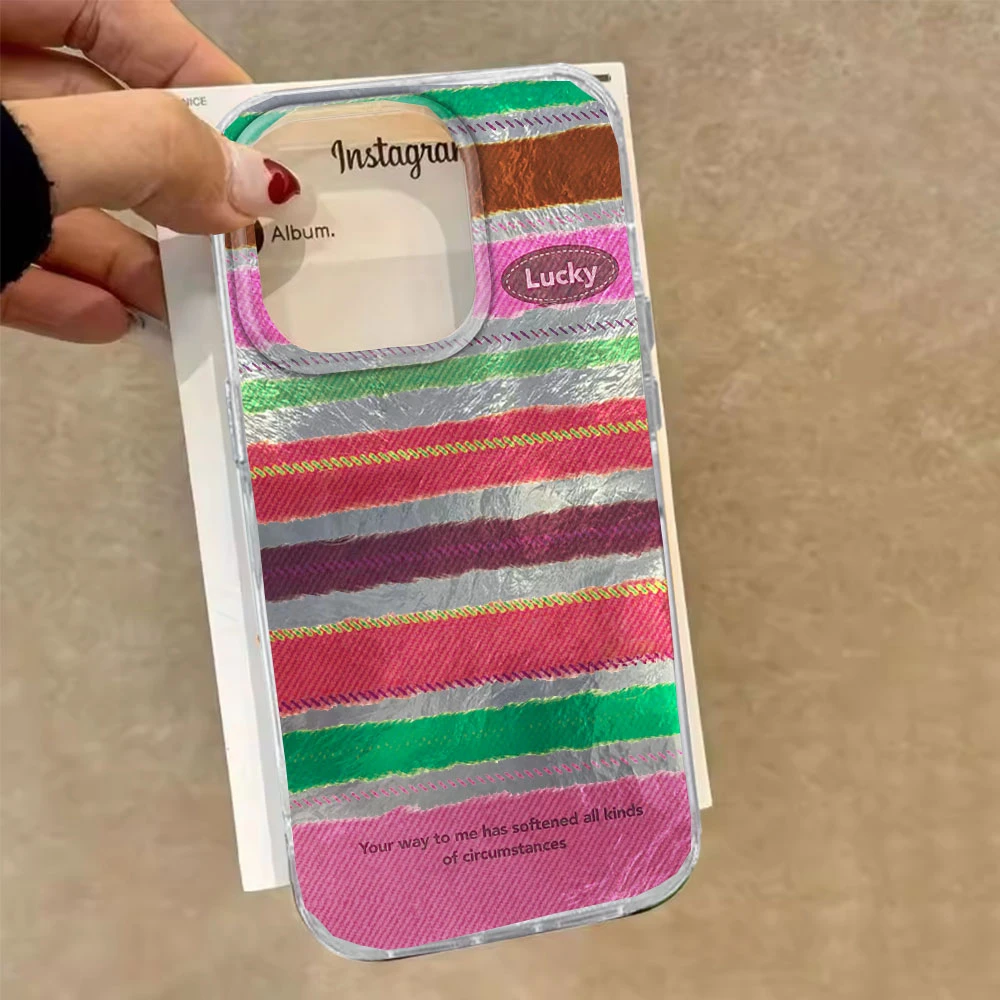Glossy Stripes Wave Edges Vortex Phone Case
