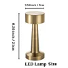 USB Metal Rechargeable Touch Point Lamp Room LED Bedside Decorative Table Lamp Restaurant Bar Desktop Mood Lighting Night Lights 6