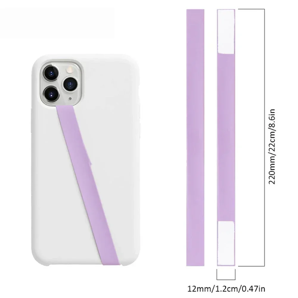 Soft Silicone Elastic Phone Strap with Wristband Finger Ring Grip Holder
