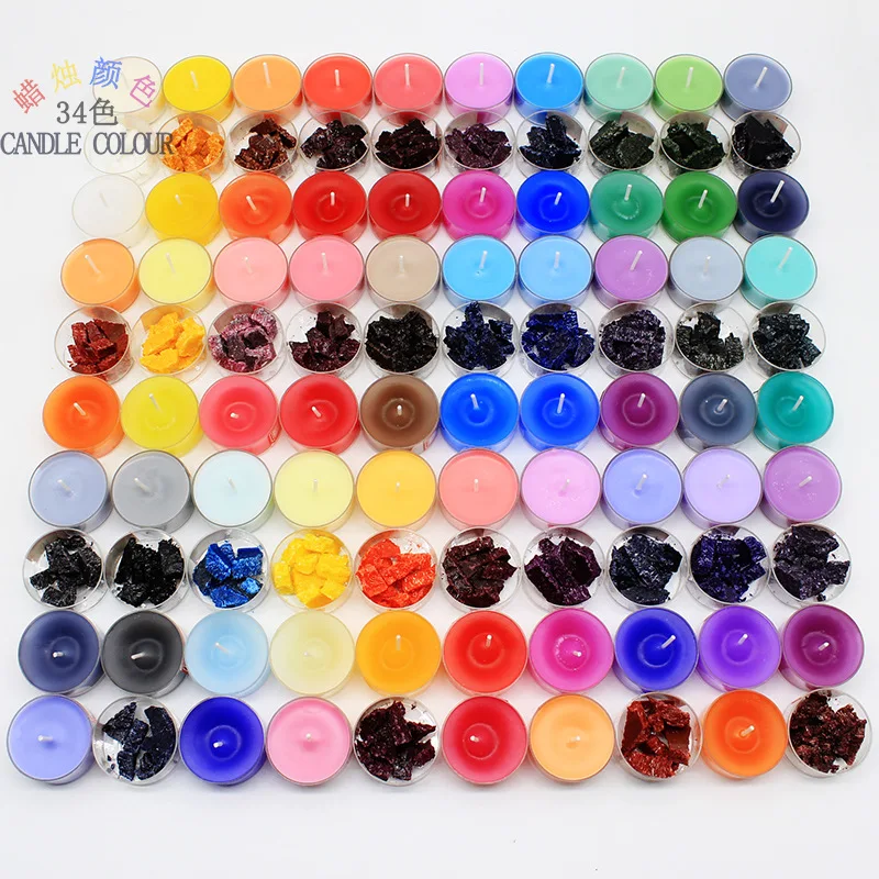 34 Candle Dye Colors Wax Pigment for Soy DIY Soap Making Supplies