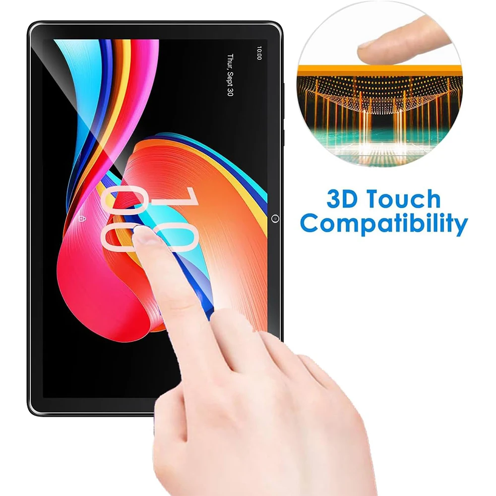 Tempered Glass Screen Protector for 10.1-Inch Tablets - Anti-Scratch HD Protective Film