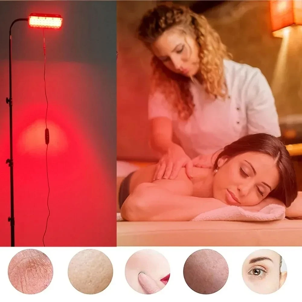 Red Light Panel Lamp 660nm&850nm Wavelengths Beauty Infrared Lamp for Relieve Body Fatigue Optimize Health Gadgets Dropshipping