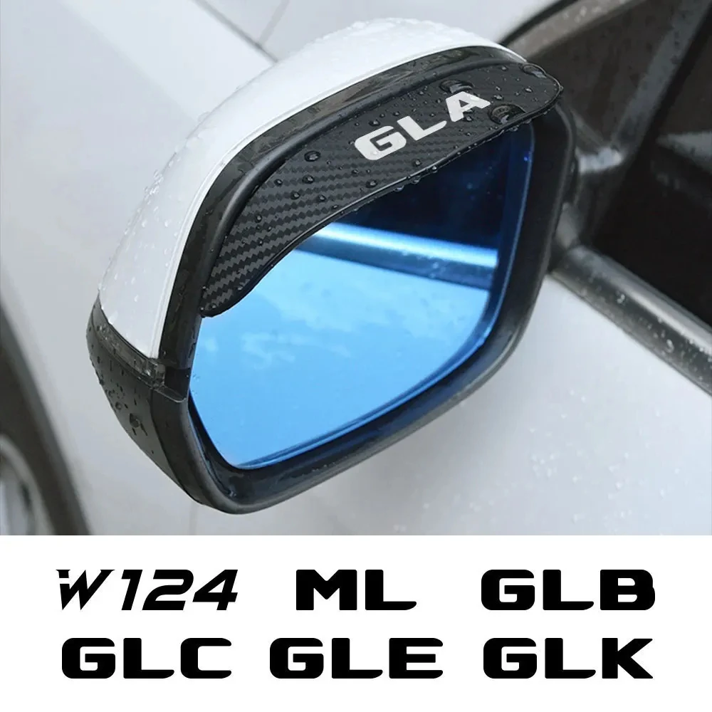 

Car Rearview Mirror Rain Eyebrow Apply for Mercedes Benz W124 GLA GLC ML GLB GLK GLE GLS G63 GLC43 G350d Auto Accessories