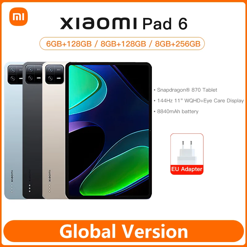 Глобальная версия Xiaomi Pad 6