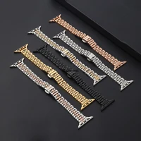 Bracelet mince en acier inoxydable pour bracelet de montre Apple Ultra 3 49mm 45mm 44 42 41 40 46mm mince pour iwatch série 11/10/9/8/7/6/5/4/SE 3 2