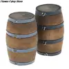 1:12 Scale Mini Dollhouse Wooden Red Wine Barrel Miniature Beer Barrel Beer Cask Beer Keg for Dolls House Decoration Accessories 4