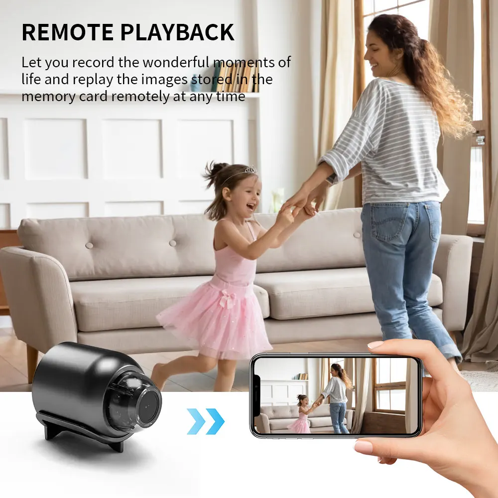 New X5 Mini Camera 1080P Clear Night Vision Security Protection Camera HD WiFi Wireless Video Recorder Cam Smart Home Camera 4