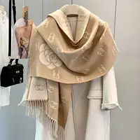 New Luxury Winter Two-Sided Cashmere Long Fringe Scarves High Quality Women Thicken Wrap Shawl Ladies Pashmina Warm Scarf