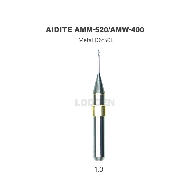 Aidite AMM-520 Fräsbohrer 6mm für PMMA Zirkonoxid D6 Dentallabormaterialien DCG/DC/DLC Schleifbohrer Diamantwerkzeuge – Detail 9