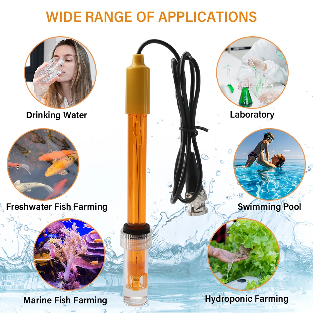 ORP Replacement Probe Aquarium Hydroponic Laboratory Electrode Oxidation-Reducti