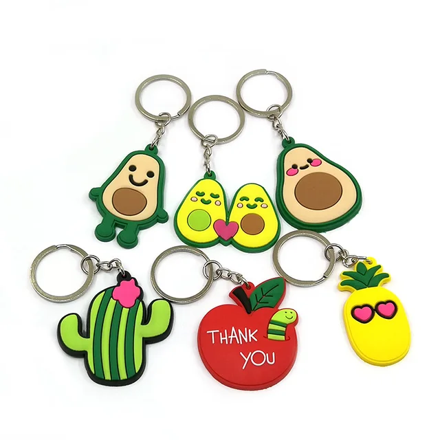 Pack 50 Llaveros de Plantas y Frutas: Monstera, Cereza, Palta | Emoape