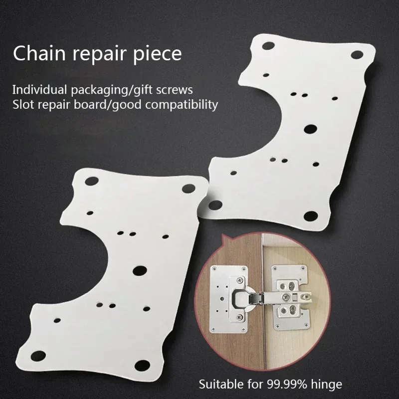Hinge repair plate cabinet hinge repair plate kit stainless steel hinge repair plate for protecting wooden kitchen cabinet door