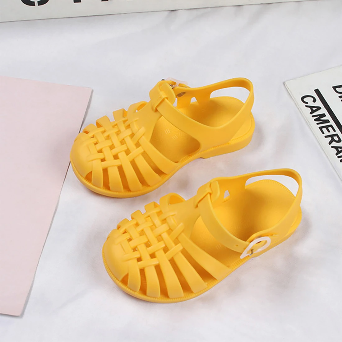 Summer Breathable Kids Sandals Baby Girls Toddler Soft Non-slip Princess Shoes Jelly Beach Flat Children Shoes Roman Slippers girls leather shoes