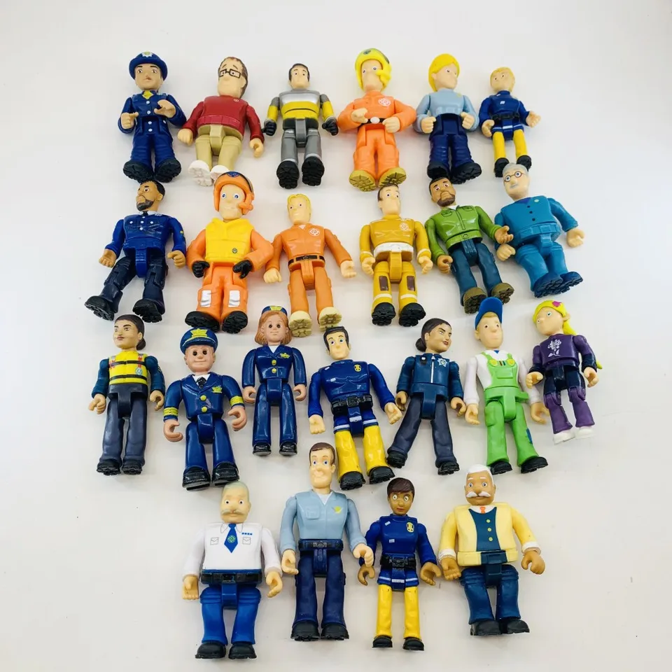 8ピース/セットジョイント可動消防士サムフィギュアおもちゃ