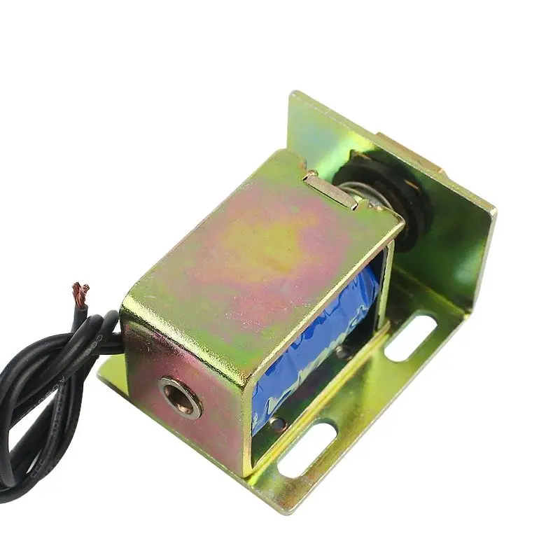 Small access control electric lock DC12v24v electronic lock cabinet lock electric bolt lock electromagnet coil magnetic lock