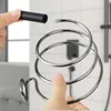 Wall Mounted Spiral Rack Organizer Hair Straightener Dryer Holder Storage Rack For Bathroom Organizer Storage Box Shelf 4