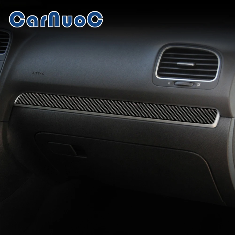 

Car Stickers For Volkswagen Golf 6 2008-2012 Instrument Strip Decorative Accessories Interior Moulding Carbon Fiber Cover Trim