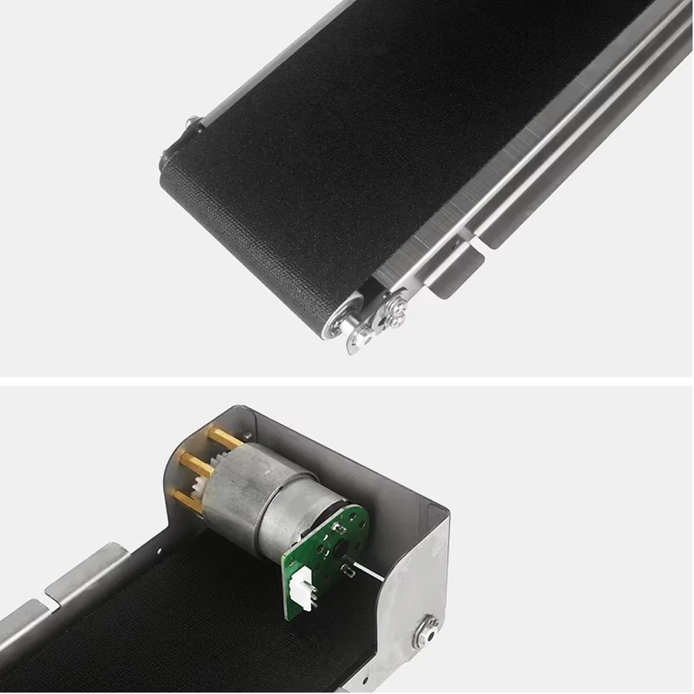 Mini Conveyor Belt 460mm/552mm/600mm Stainless Steel Frame PU Belt Vending Machi