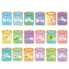 Baby Montessori Learn English Word Card Toddler Flashcards ABC Numbers Fruit Animal Body Educational Enlightenment Card for Kids 3