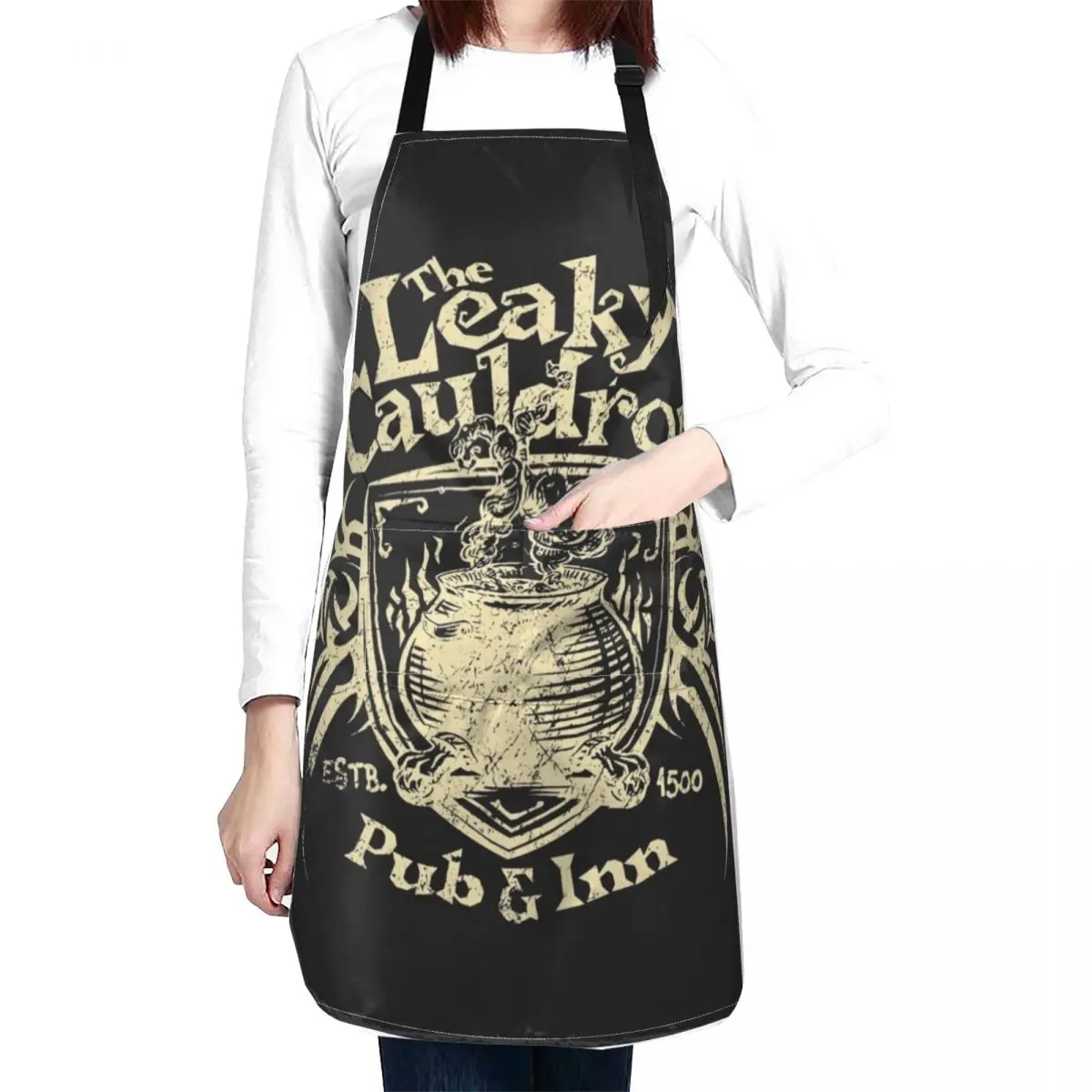 

The Leaky Cauldron Apron Bib For Kitchen christmas apron Chef Accessory kitchen gadgets