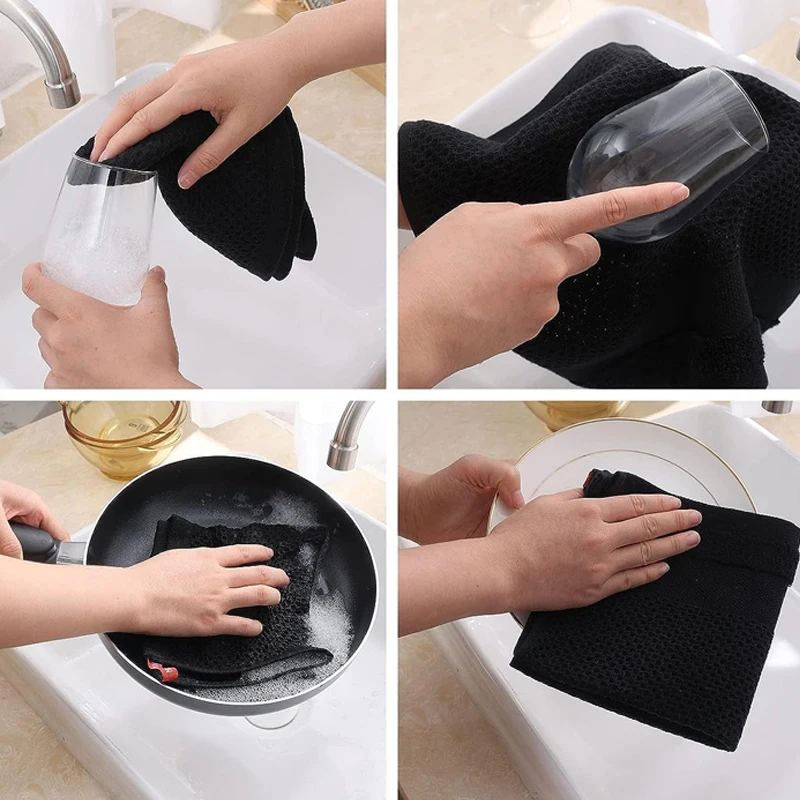 قماش تنظيف ماص للمطبخ ، وأكياس أطباق قابلة للتنفس...