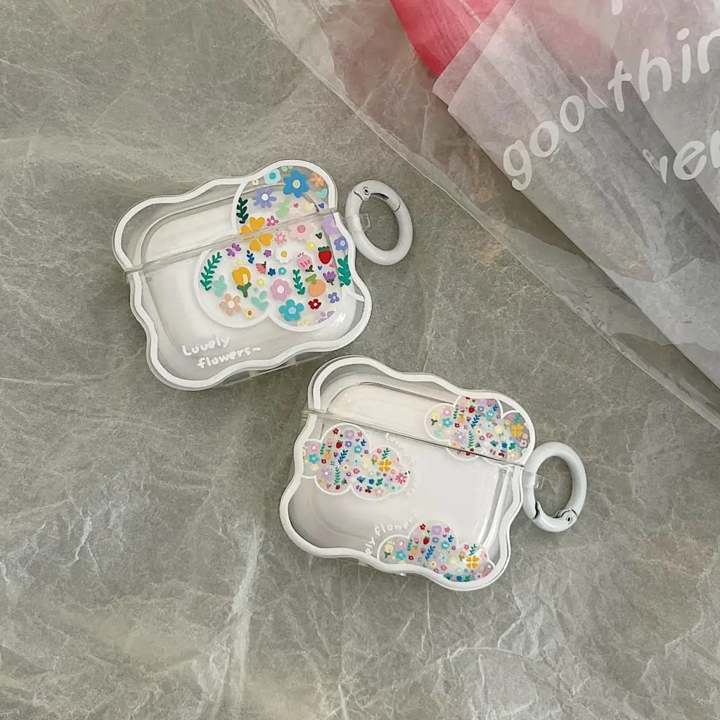 Custodia Per Auricolari Fashion Creative Cloud Flower Per Apple Airpod 1/2 Pro Custodia Per Cuffie Per Cartoni Animati Per Airpods 3 2021 Cover Funda