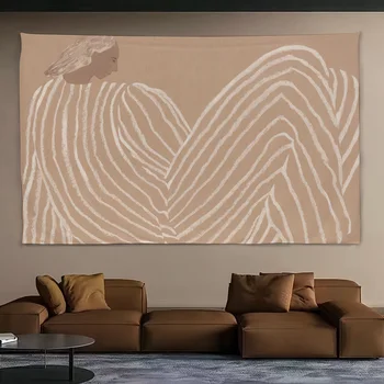 Classique s-sofia Lind corps ligne moderne tapisserie fond suspendu tissu chambre décor esthétique tapisserie murale fête 1