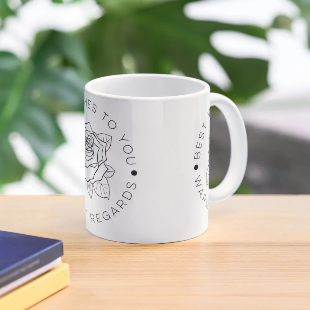 

Best Wishes To You, Warmest Regards Coffee Mug Tourist Espresso Cups Cups Ceramic Beautiful Teas Mug