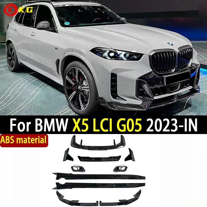 

Suitable for BMW X5 G05 LCI 23-IN front bumper lower lip rear spoiler diffuser protective cover body kit 30i 40i 30d M50 M kit
