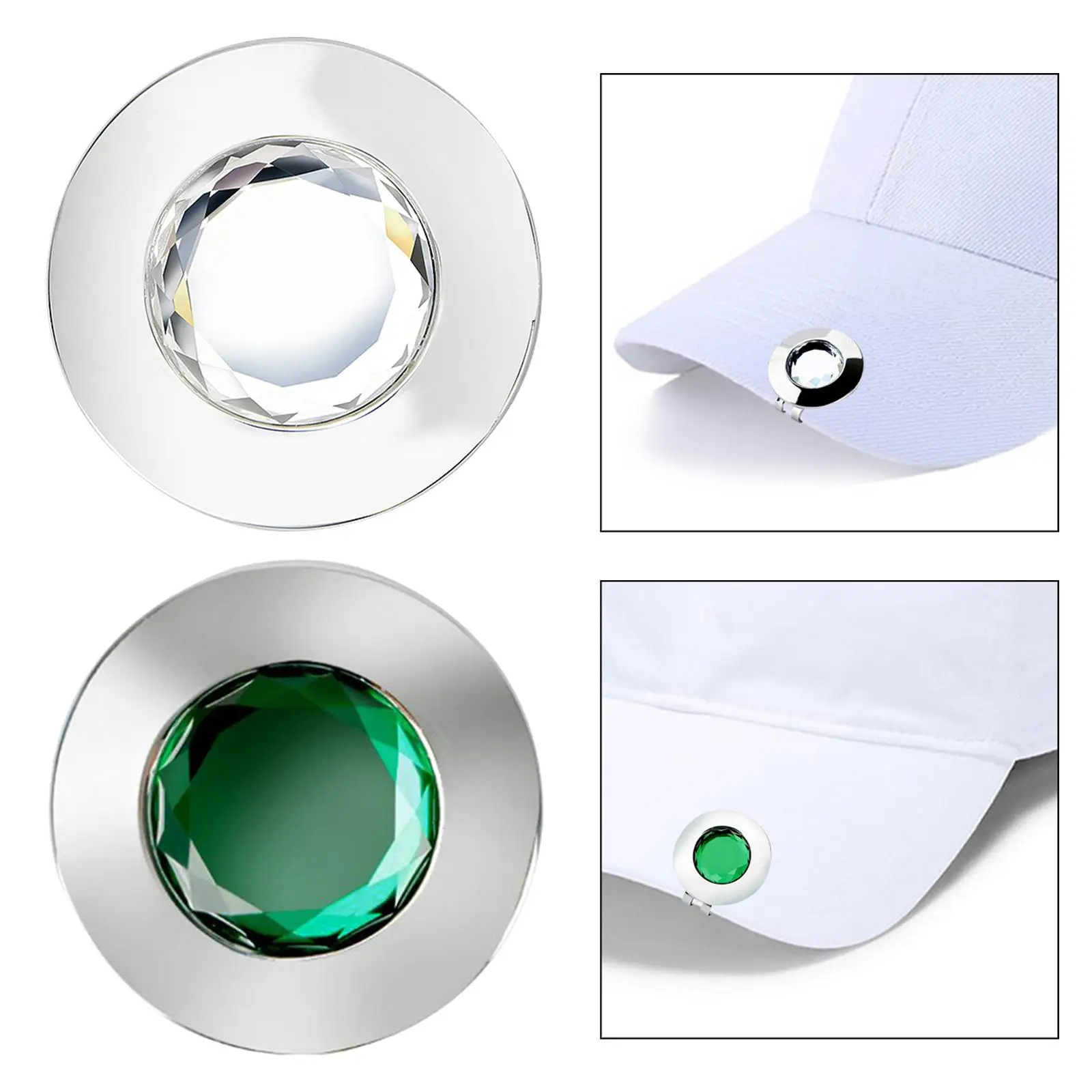 Golf Ball Marker Golf Training No Hat Clip for Golfer Men Women Gift