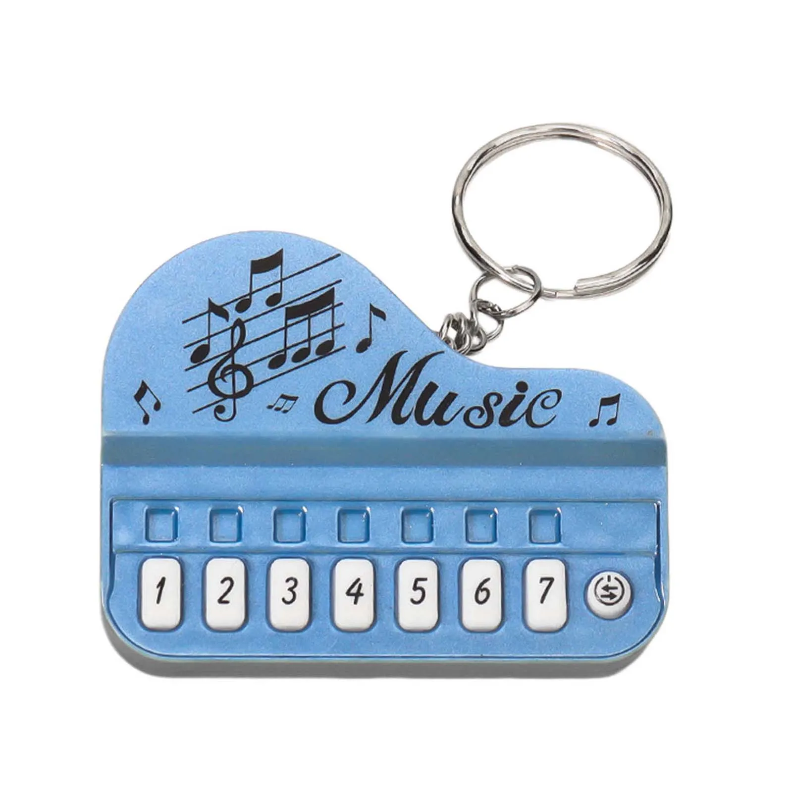 Fashion Electronic Finger Piano Keychain Toy Portable Musical Instrument Toy Piano Keychain for Key Backpack Hanging Decoration 4