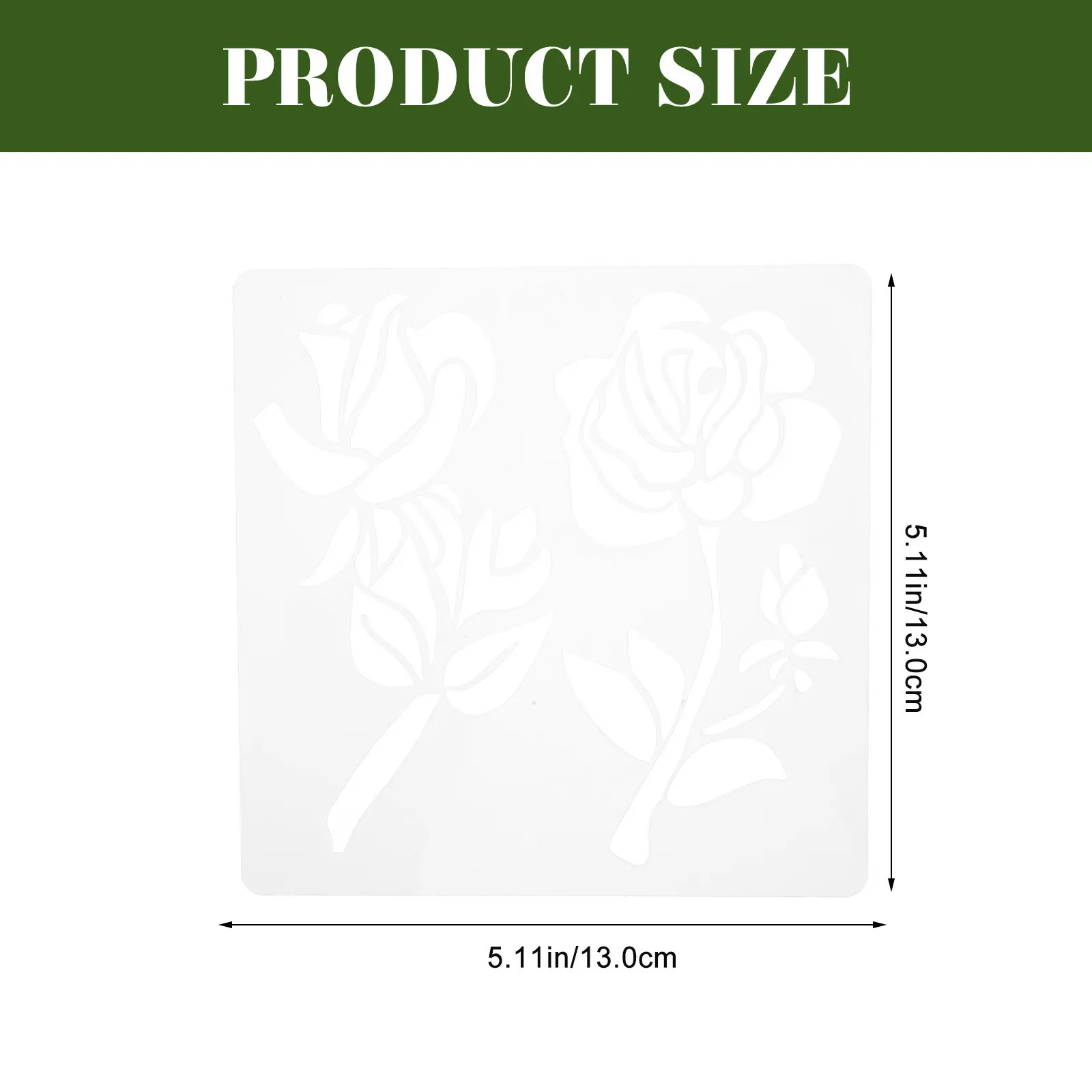 꽃 테마 아트 스텐실 하드 펫 소재 재사용 가능한 캔버스 페인트 템플릿 DIY 공예 용품