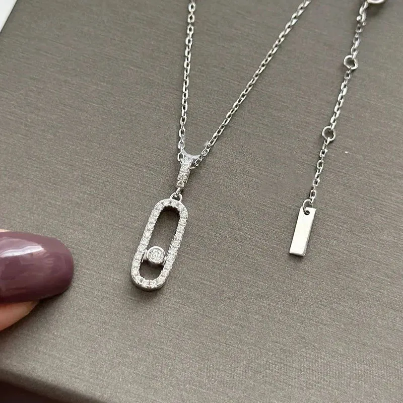 

French luxury fashion brand jewelry 925 Sterling Silver Necklaces Messik a Necklace Festival Couple Gifts