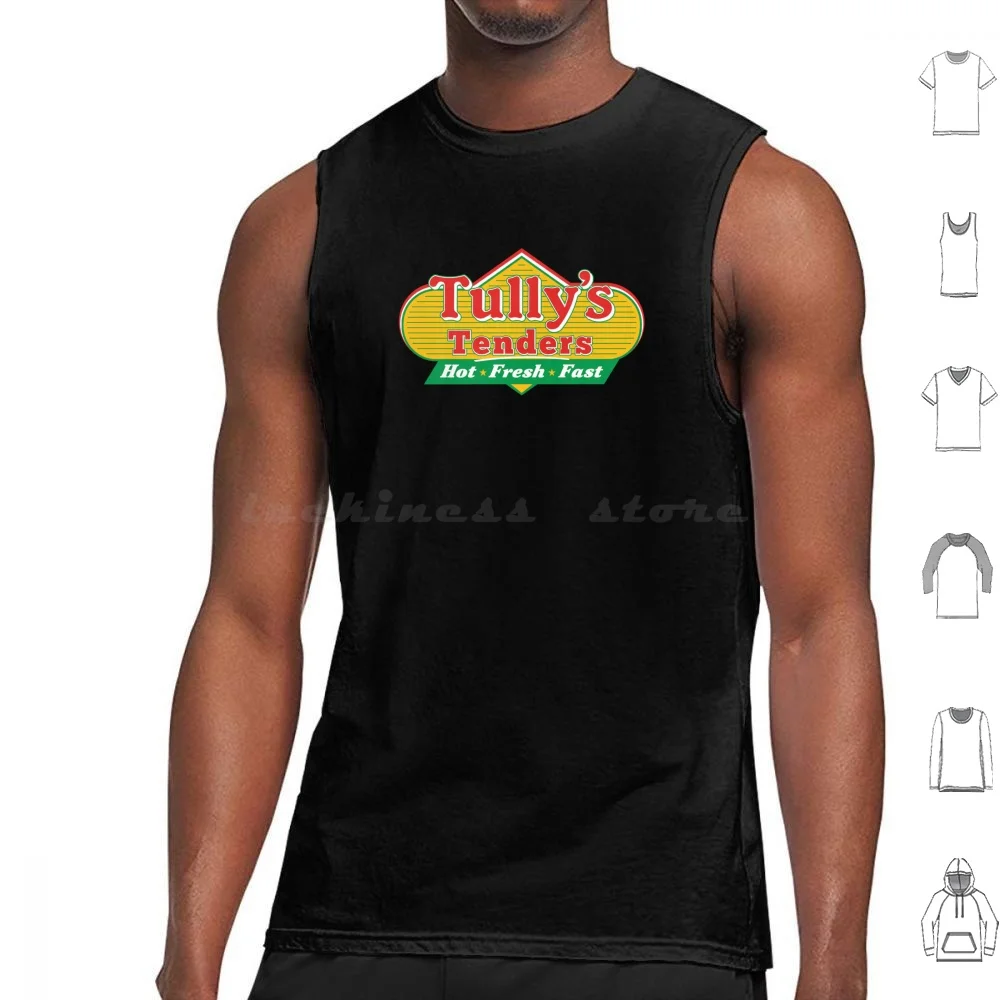 

Нежные майки Tully'S с принтом, хлопковые ретро-майки с забавной едой, напитками, рестораном, винтажные тульи, тендеры, тульи
