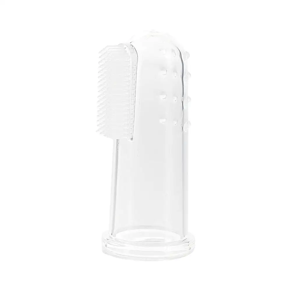 Title 11, Soft Silicone Pet Finger Toothbrush Teddy Dog B...