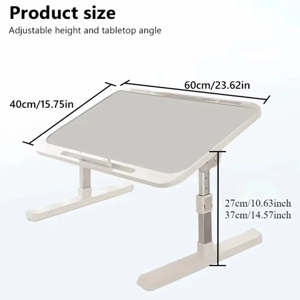 Side Table C Shaped End Table Foldable Laptop Table Adjustable Liftable For Dormitory Student Office Home Children Study